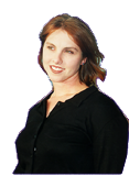 Attractive woman with brown hair, smiling. Mary